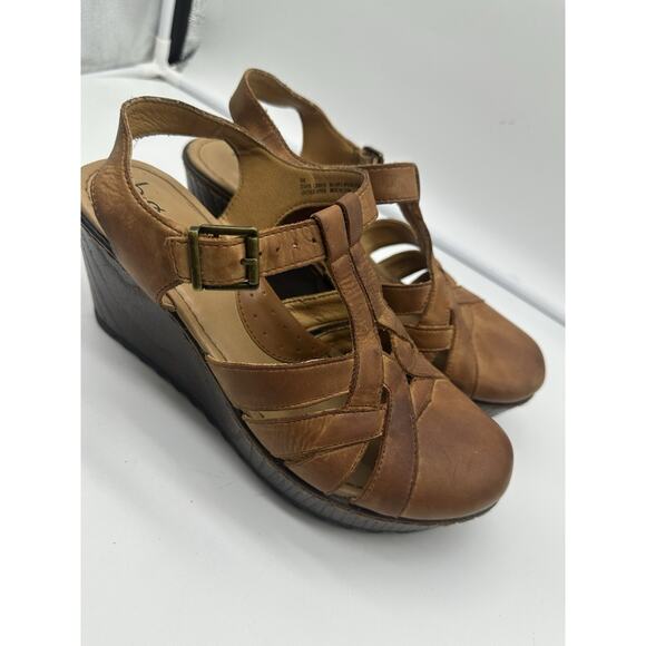 B.O.C. by Born Wedge Sandal Women's Size 9m Chunky - Picture 5 of 7
